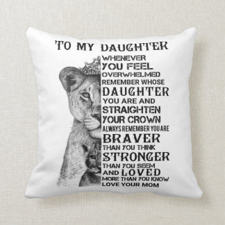 My Daughter Throw Pillow