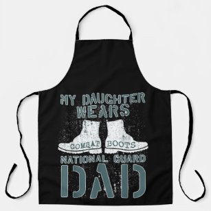 My Daughter Wears Combat Boots National Guard Dad Apron