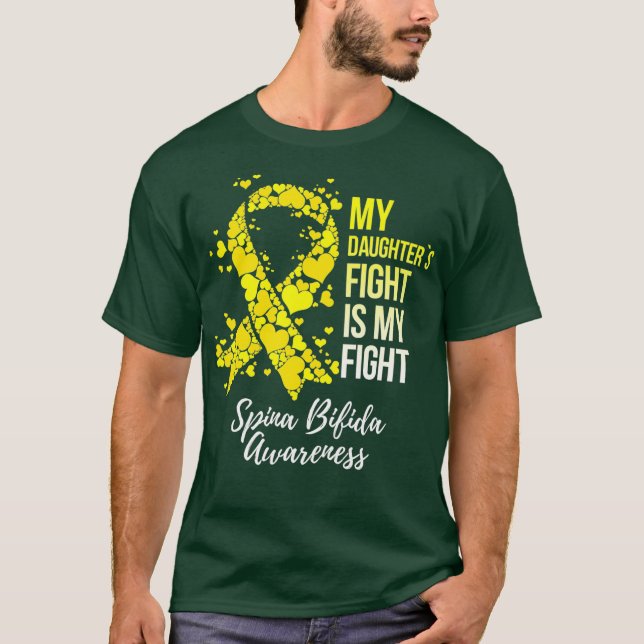 My Daughters Fight Is My Fight Spina Bifida T-Shirt (Front)