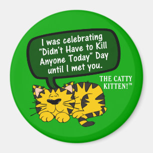 My day was going great until I saw you Magnet