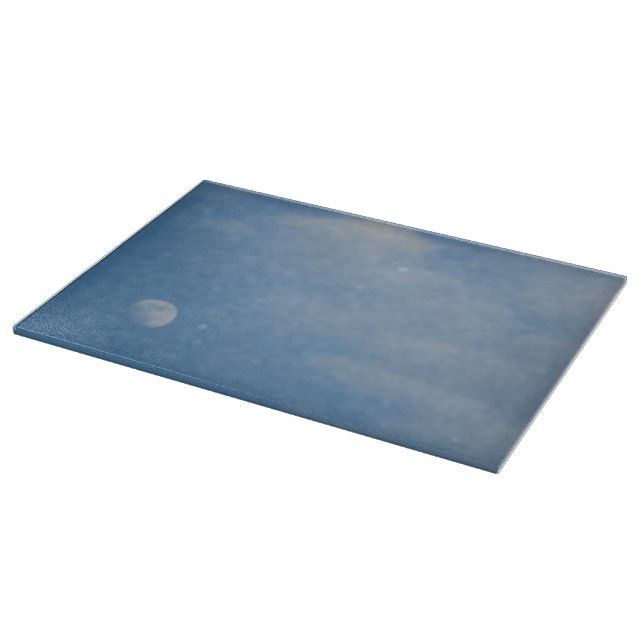My Daytime Moon - Large Glass Chopping Board (Corner)
