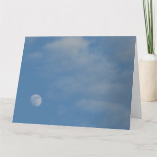 My Daytime Moon - Large Landscape Greeting Card