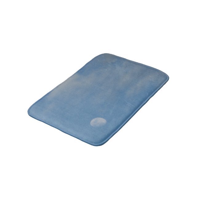 My Daytime Moon  Small Luxury Memory Foam Bath Mat (Angled)