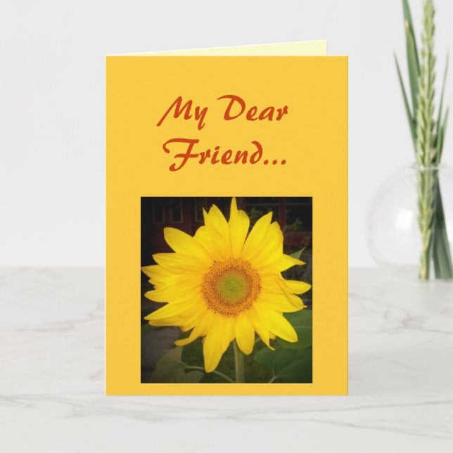 My Dear Friend...Greeting Card (Front)