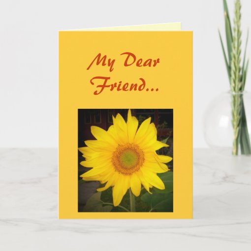 my dear friend card