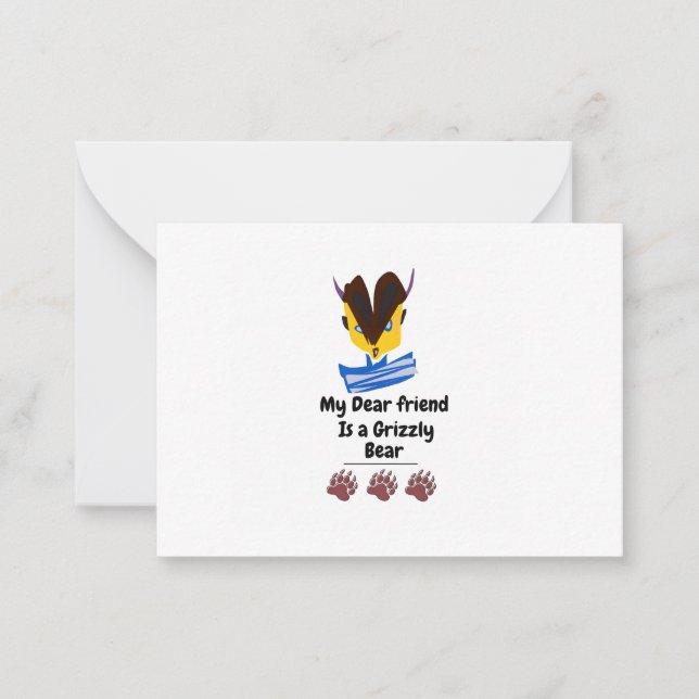 My Dear friend  Note Card (Front)