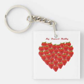 My Dearest  Hubby Keychain