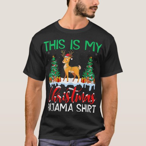 My Deer Christmas Pajama Shirt Deer Lover Deer Hun