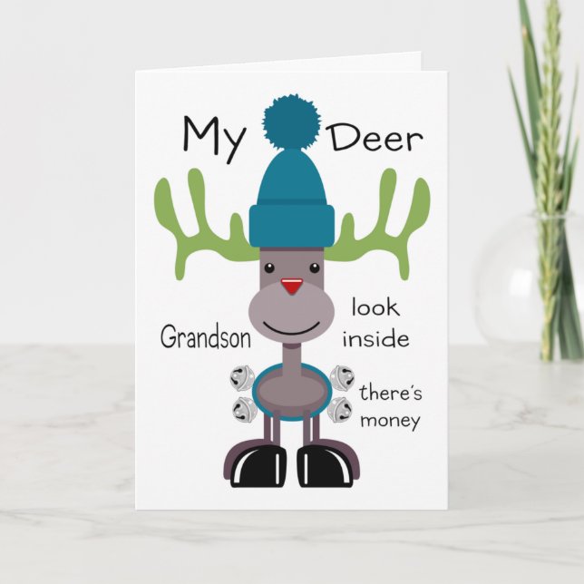 My Deer Grandson Holiday Card (Front)