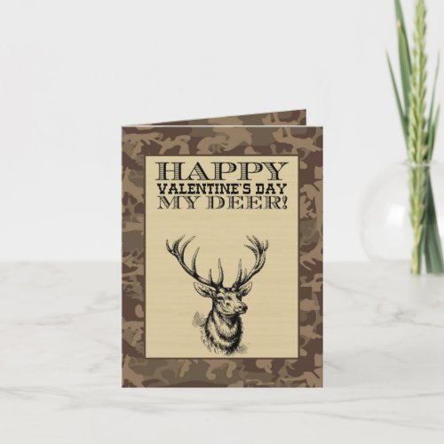 My Deer  Valentines Day Holiday Card
