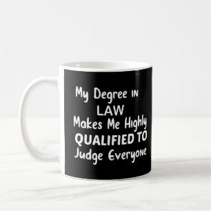 My Degree in Law Makes Me Highly Qualified to Coffee Mug
