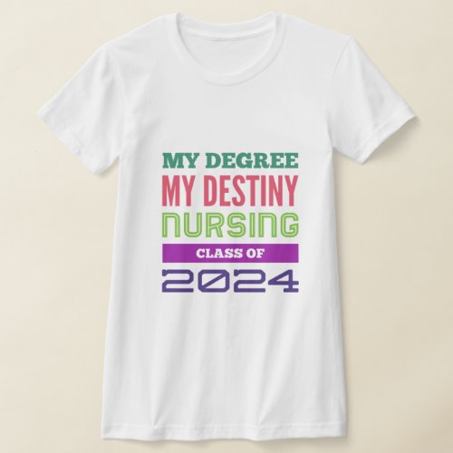 My degree my destiny biology class of 2024 T_Shirt