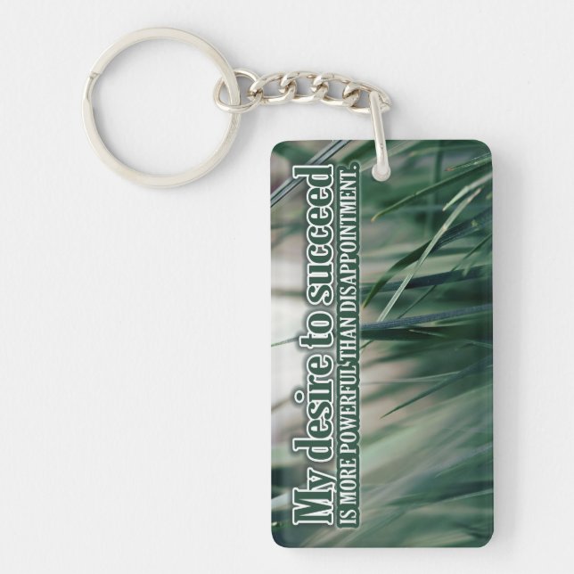 "My desire to succeed" Motivation Affirmation Keychain (Front)