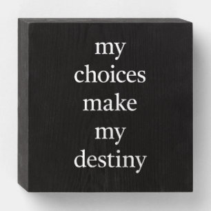 My Destiny Wood Box Sign