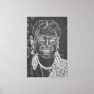 My digital art brush canvas print