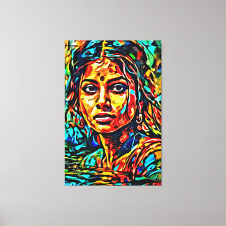 My digital art brush canvas print