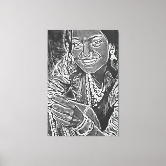 My digital art brush canvas print
