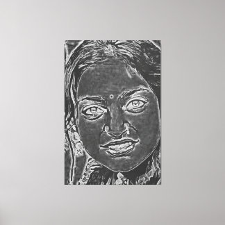 My digital art brush canvas print