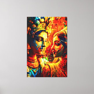 My digital art brush canvas print