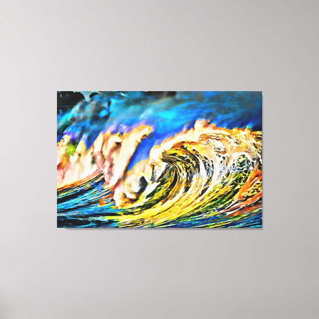 My digital art brush canvas print (Front)