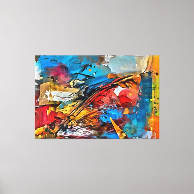    My digital art brush Canvas Print (Front)