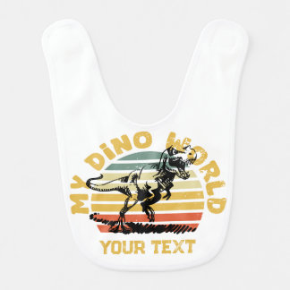 My Dino World  Baby Bib