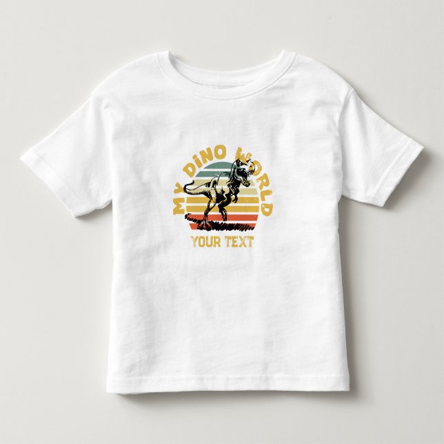My Dino World Toddler Fine Jersey T-Shirt (Front)