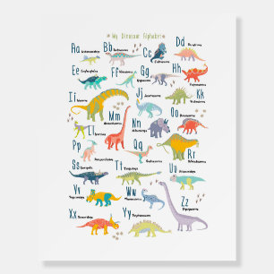 My Dinosaur Alphabet Foam Board