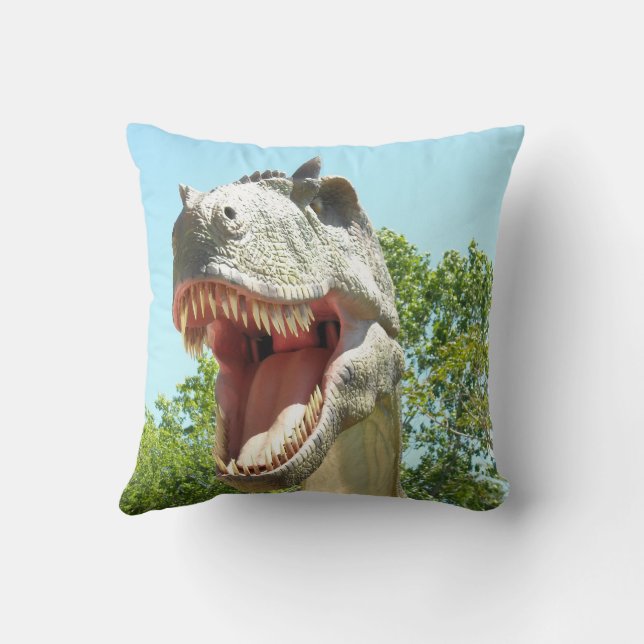 My Dinosaurs  Throw Pillow (Back)