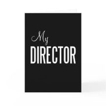My Director greeting card (custom)