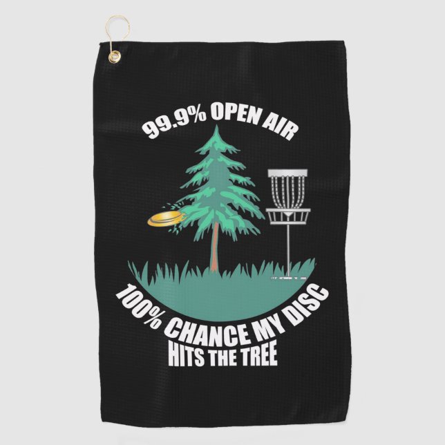My Disc Golf Hits The Trees Towel (Front)