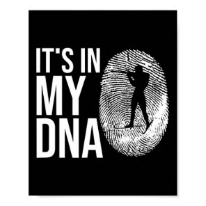 My Dna Biathlon Fingerprint Skiing Slogan Shooting Poster