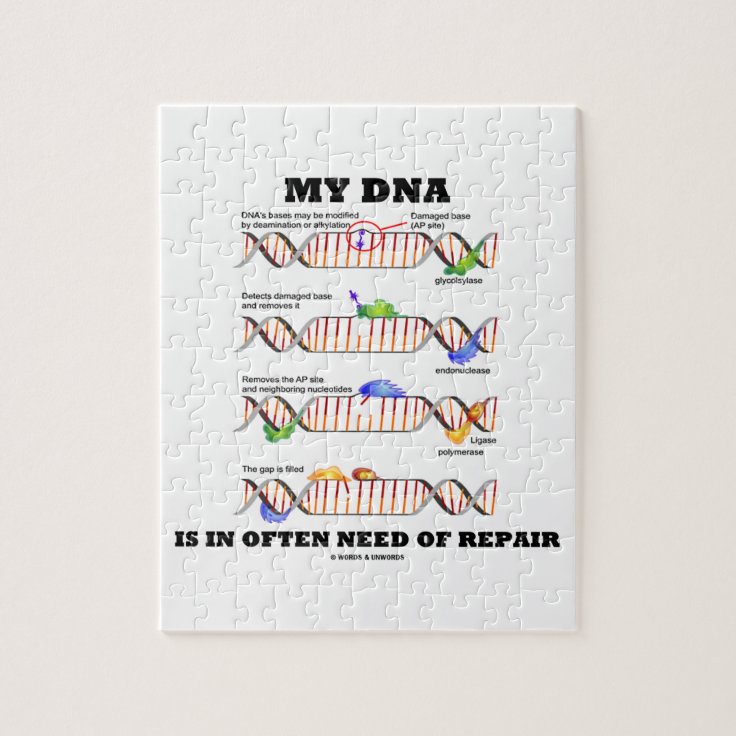 My DNA Is In Often Need Of Repair (DNA Humor) Jigsaw Puzzle | Zazzle