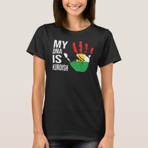 My Dna Is Kurdish Kurdistan Flag Kurdish Flag Kurd T-Shirt