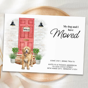 My Dog and I Have Moved Golden Doodle Moving Announcement