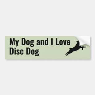 My Dog and I Love Disc Dog Aussie Bumper Sticker