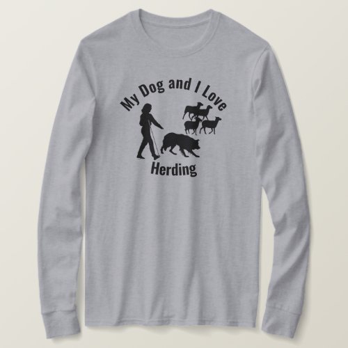 My Dog and I Love Herding BC T_Shirt
