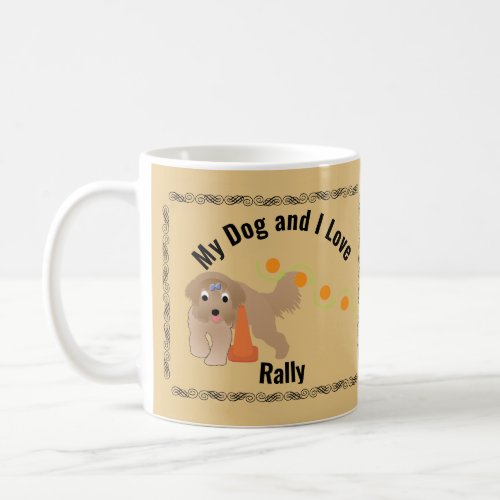My Dog and I Love Rally Beardie Weaving Coffee Mug