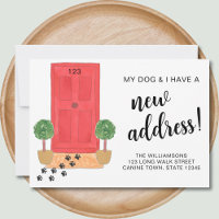 My Dog And I New Address Moving Announcement