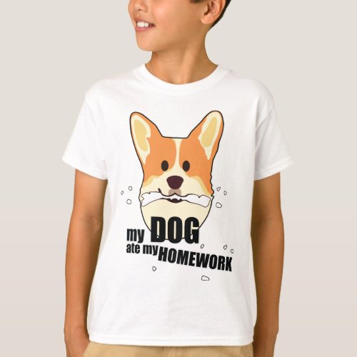 My Dog Ate My Homework T_Shirt