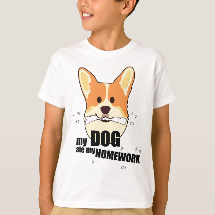 dog homework shirt