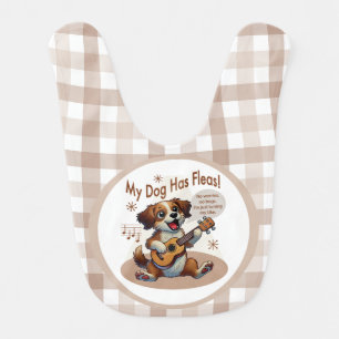 My Dog Has Fleas Ukulele Tuning Song Baby Bib