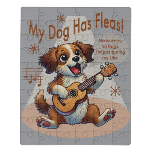My Dog Has Fleas Ukulele Tuning Song Jigsaw Puzzle