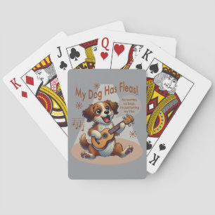My Dog Has Fleas Ukulele Tuning Song Poker Cards