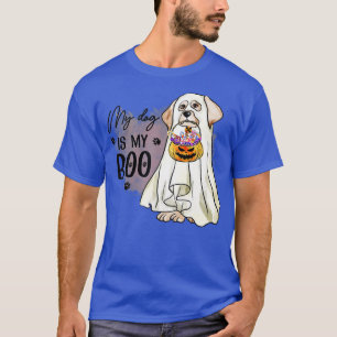 My Dog Is Boo Funny Dog Owner Boo Ghost Lover Hall T-Shirt