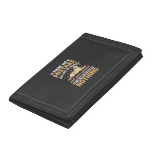 My Dog Is Family Quote Trifold Wallet