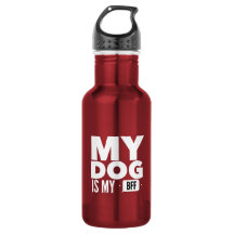 My Dog Is My BFF Stainless Steel Water Bottle