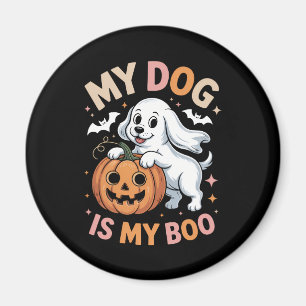 My Dog is My Boo Funny Halloween Magnet