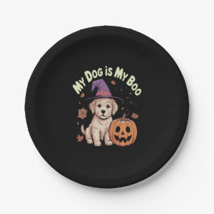 My Dog is My Boo Halloween Paper Plates