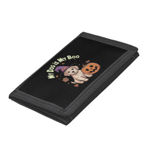 My Dog is My Boo Halloween Trifold Wallet